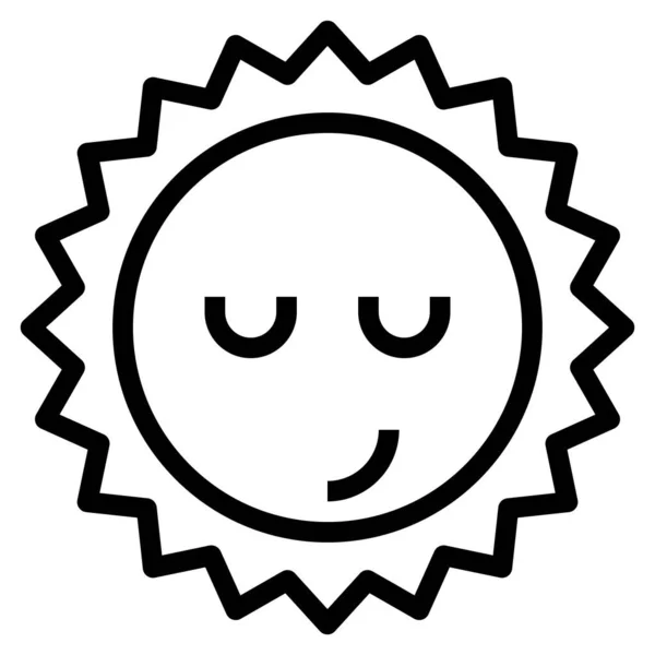 Ilustração Vetor Expressão Facial Feliz —  Vetores de Stock
