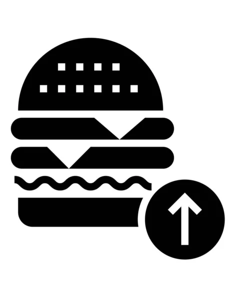 Векторная Иллюстрация Гамбургеров Фаст Фуд — стоковый вектор