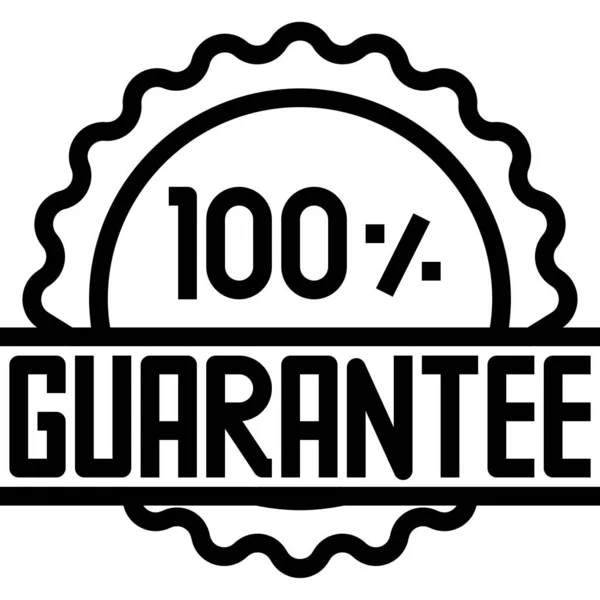 Guarantee Icon Web Vector Illustration — Stock Vector