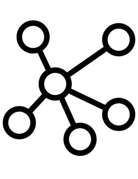 Ikona Koncepcji Sieci Web Ilustracja Wektora — Wektor stockowy