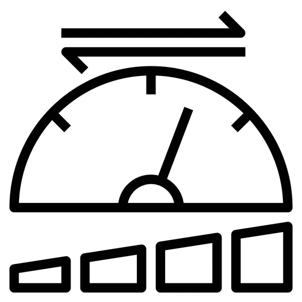 Speed Flat Icon Illustrazione Vettoriale — Vettoriale Stock