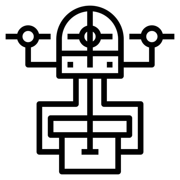 Drohnen Symbol Für Web Vektor Illustration — Stockvektor
