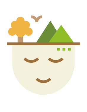 Tatlı bir yüzün çizgi film karakteri.