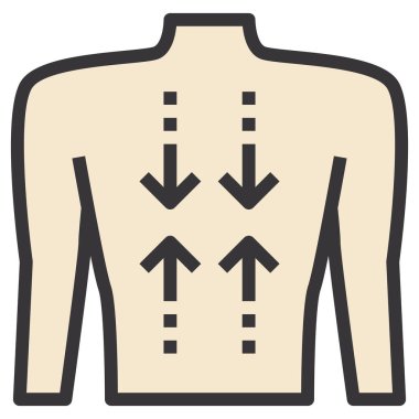 Kas düzlüğü simgesi, vektör çizimi