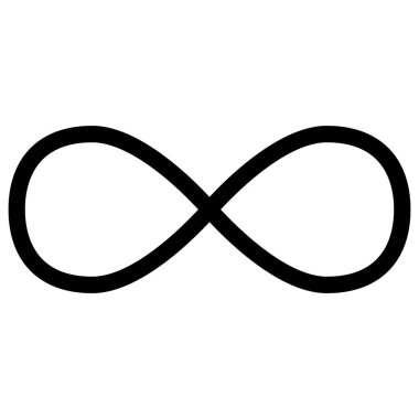Web için sonsuz simge, vektör illüstrasyonu 