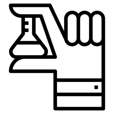 Web için bilim simgesi, vektör illüstrasyonu