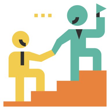 Web, vektör illüstrasyonu için liderlik simgesi