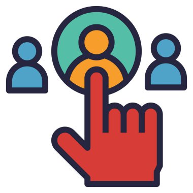 Web, vektör illüstrasyonu için simge seç