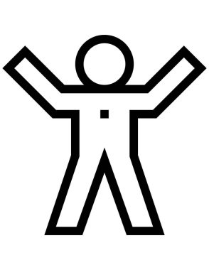 İnsan piktogramı, vektör çizimi