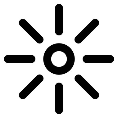 Web için ışık simgesi, vektör illüstrasyonu 