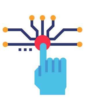 başlangıç simgesi, vektör illüstrasyonu   