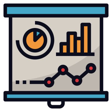 Web trafik analiz şeması, özet vektör illüstrasyonunu rapor et