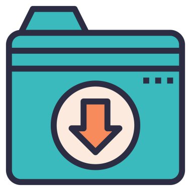 Web, vektör illüstrasyonu için ikon yükle