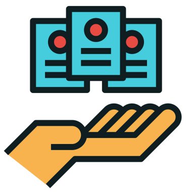 Plan seçeneği düz simge, vektör illüstrasyonu 