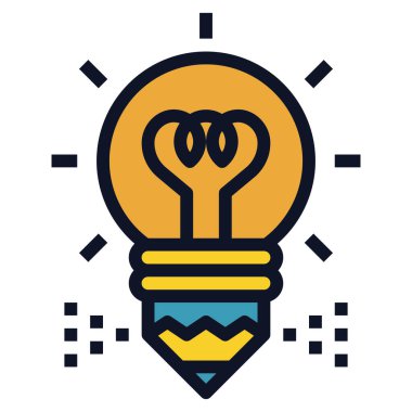 Web, vektör illüstrasyonu için yaratıcı simge