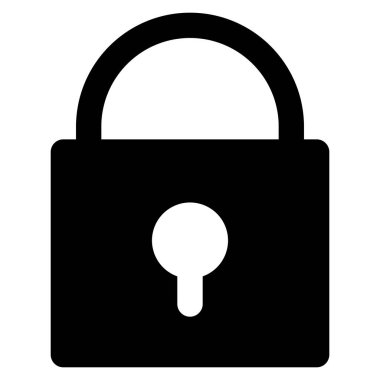 Web için kilit simgesi, vektör illüstrasyonu  