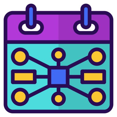 Web için olay simgesi, vektör illüstrasyonu