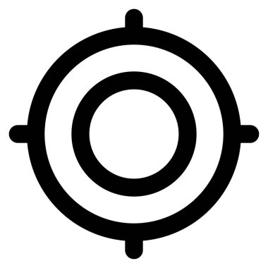 Web için odak simgesi, vektör illüstrasyonu