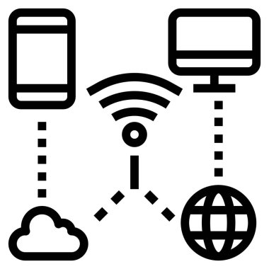 ağ, vektör illüstrasyonu için ağ simgesi 
