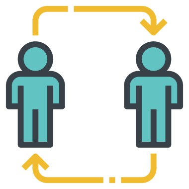 transfer icon  flat icon, vector illustration 