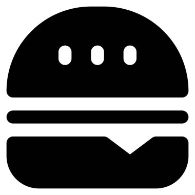 Hamburger vektör illüstrasyonu, fast food 