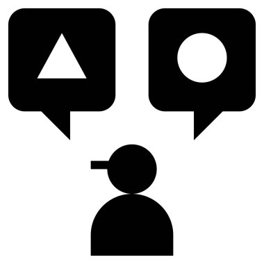 seçili düz simge, vektör illüstrasyonu    