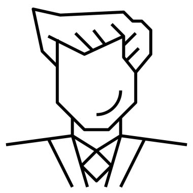 Web için misafir simgesi, vektör illüstrasyonu