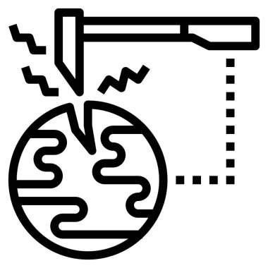 Web, vektör illüstrasyonu için coğrafi ikon