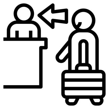 Düz simge, vektör illüstrasyonunu kontrol et