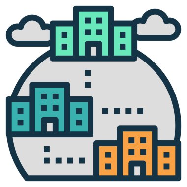 dal düzlüğü simgesi, vektör illüstrasyonu 