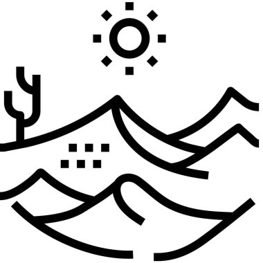 Web, vektör illüstrasyonu için manzara simgesi 