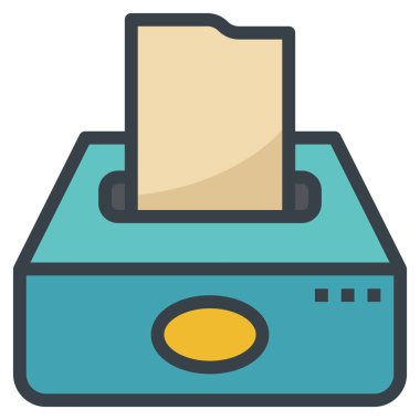 tissue  flat icon, vector illustration 