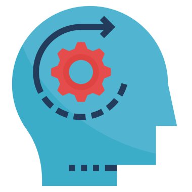 Mantıklı modern konsept simgesi, vektör illüstrasyonu 