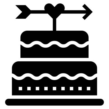 Web, vektör illüstrasyonu için düğün konsepti simgesi