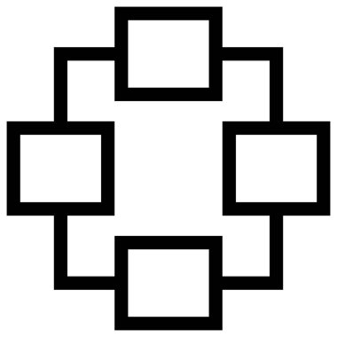 ağ, vektör illüstrasyonu için ağ simgesi 