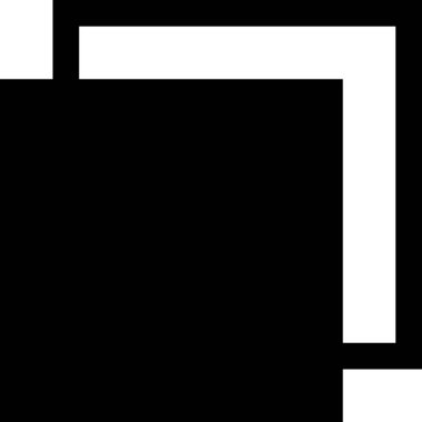 blok düz simgesi, vektör illüstrasyonu