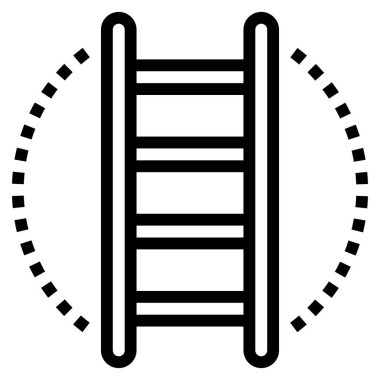 Web için merdiven simgesi, vektör illüstrasyonu 