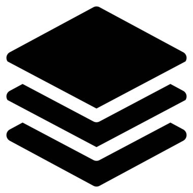 Yönlendirme vektörü simgesi. biçim düz sembol, siyah renk, yuvarlak açılar, beyaz arkaplan