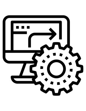 Web, vektör illüstrasyonu için iş konsepti simgesi