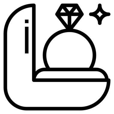 İki alyansın vektör çizimi