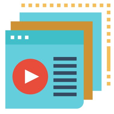 Web sitesi vektör simgesi, İnternet sayfası optimizasyonu