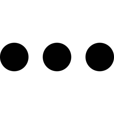 nokta düz simge, vektör illüstrasyonu