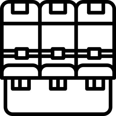 Web, web sitesi, vektör illüstrasyonu için satır simgesi