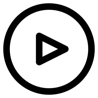 Web, vektör illüstrasyonu için video simgesi