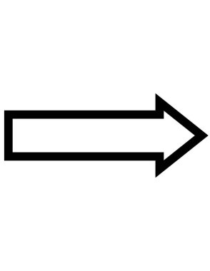 ok düz simgesi, vektör illüstrasyonu