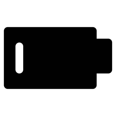 pil yassı simgesi, vektör çizimi