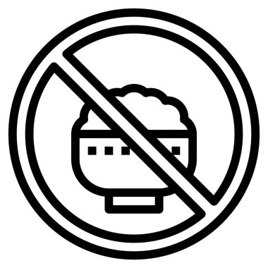 Web için pirinç simgesi, vektör illüstrasyonu