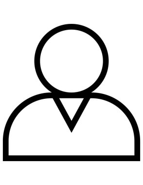 Web için müşteri simgesi, vektör illüstrasyonu  