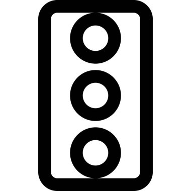 Web için trafik simgesi, vektör illüstrasyonu