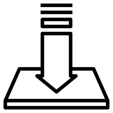 Simge yükle, vektör illüstrasyonu  